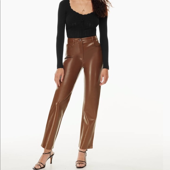 Aritzia Melina Vegan Leather Pants - Picture 6 of 6